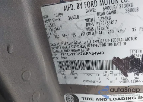 2012 Ford F-150 Xlt from USA, damaged, VIN 1FTFX1EF6CKE20749